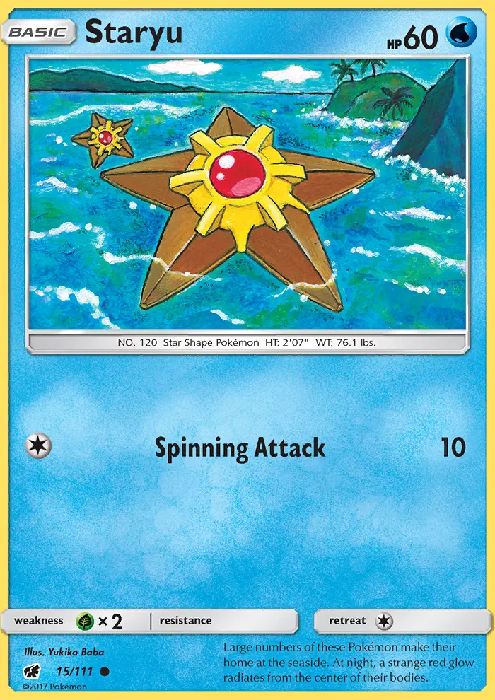 Staryu, Pokémon card