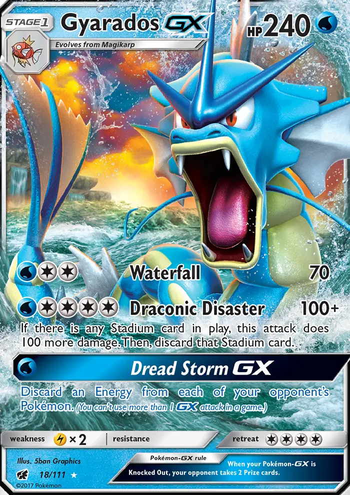 Gyarados GX, Pokémon card