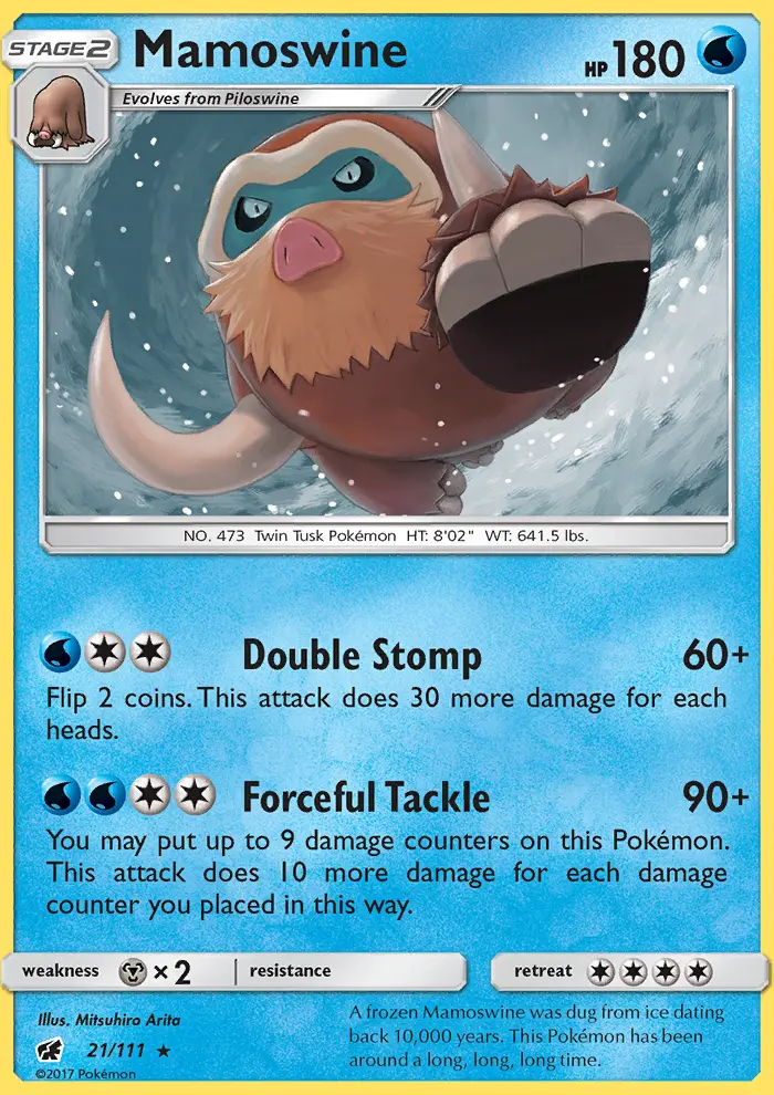 Mamoswine, Pokémon card