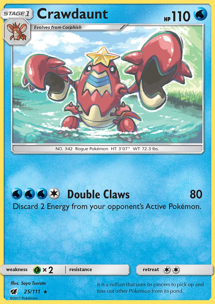Crawdaunt, Pokémon card