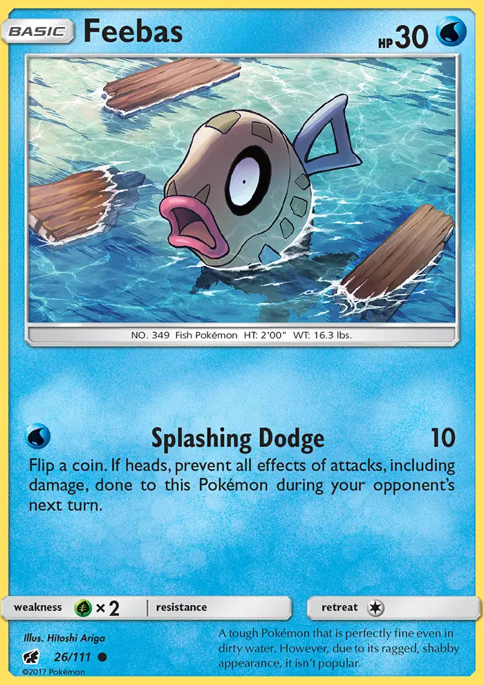 Feebas, Pokémon card