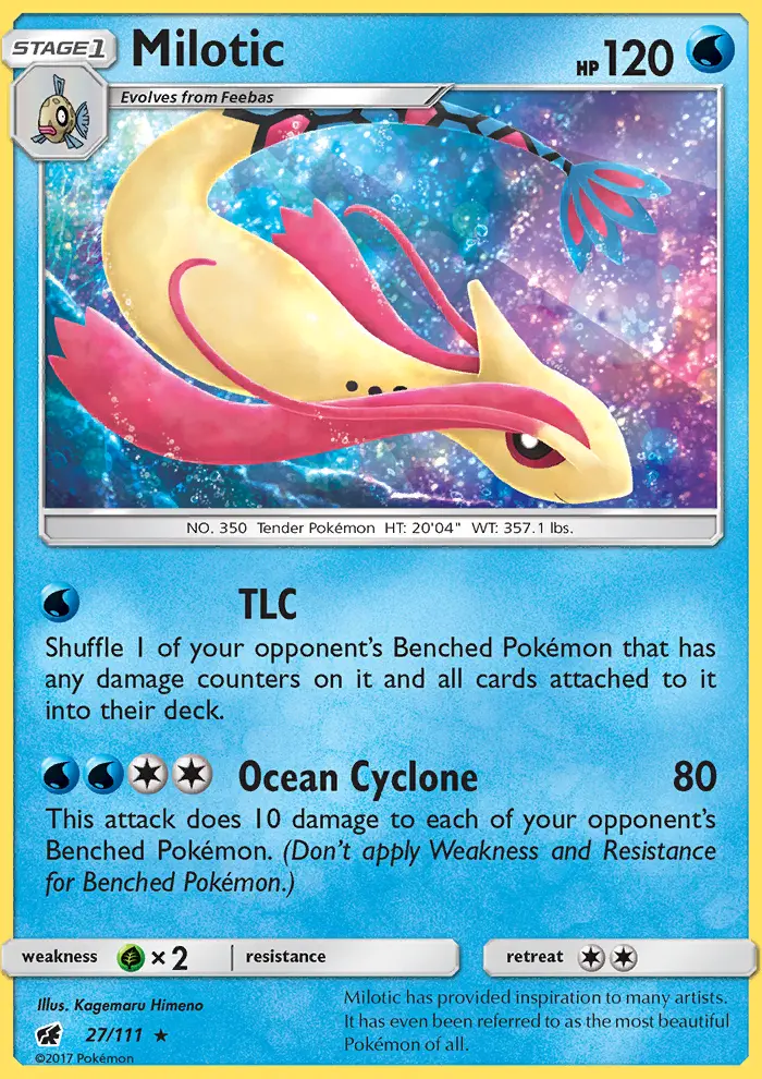 Milotic, Pokémon card