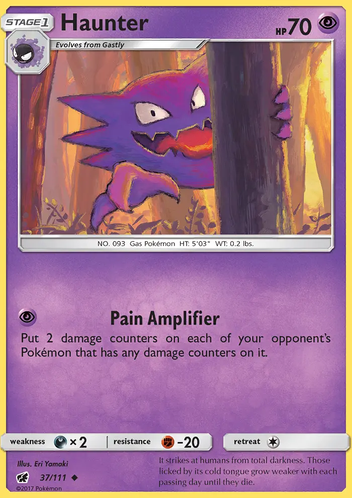 Haunter, Pokémon card