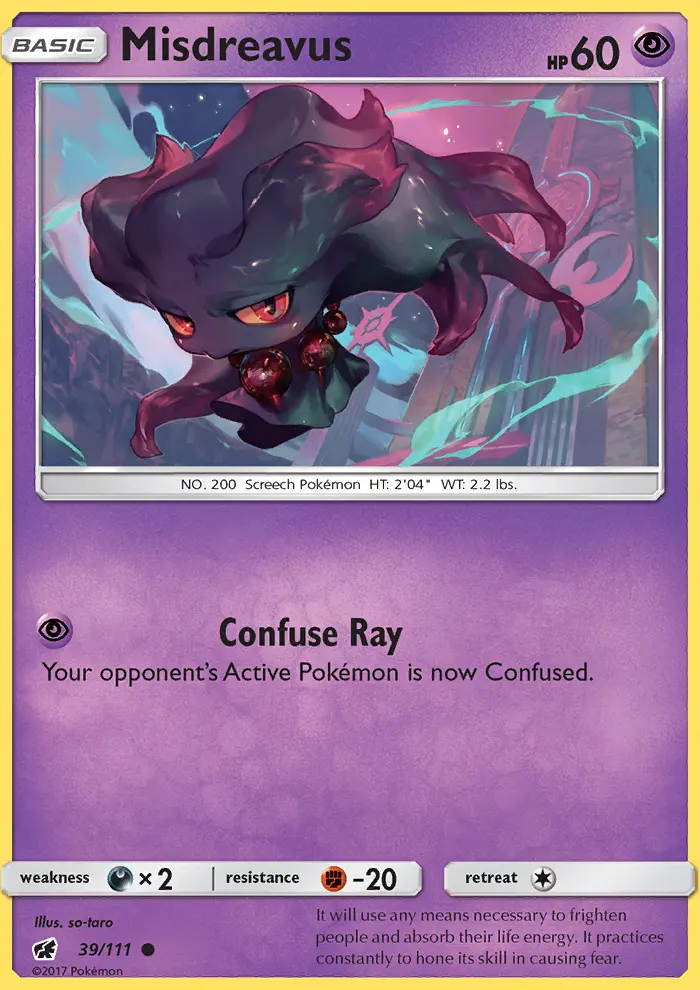 Misdreavus, Pokémon card