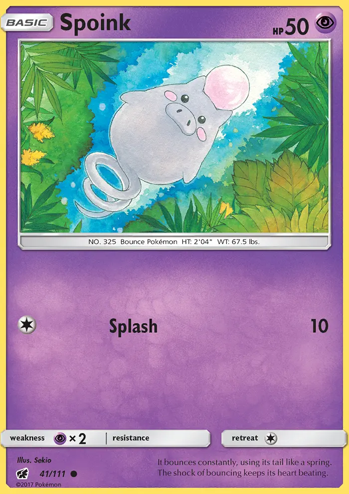 Spoink, Pokémon card
