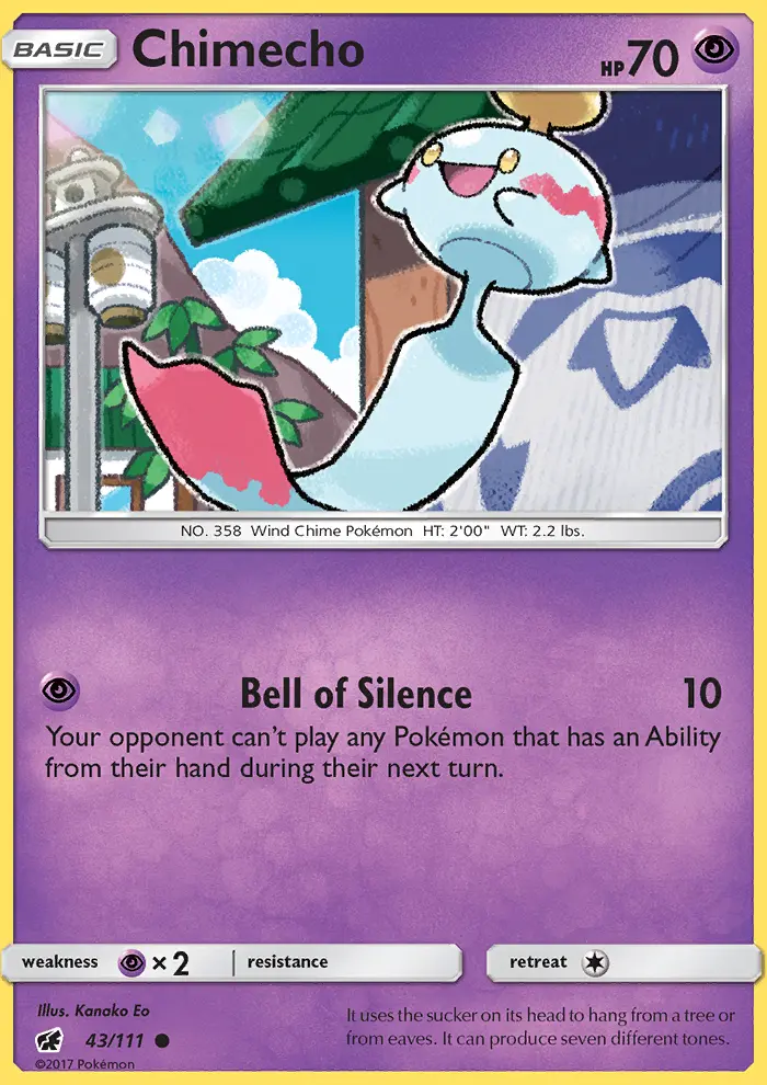 Chimecho, Pokémon card