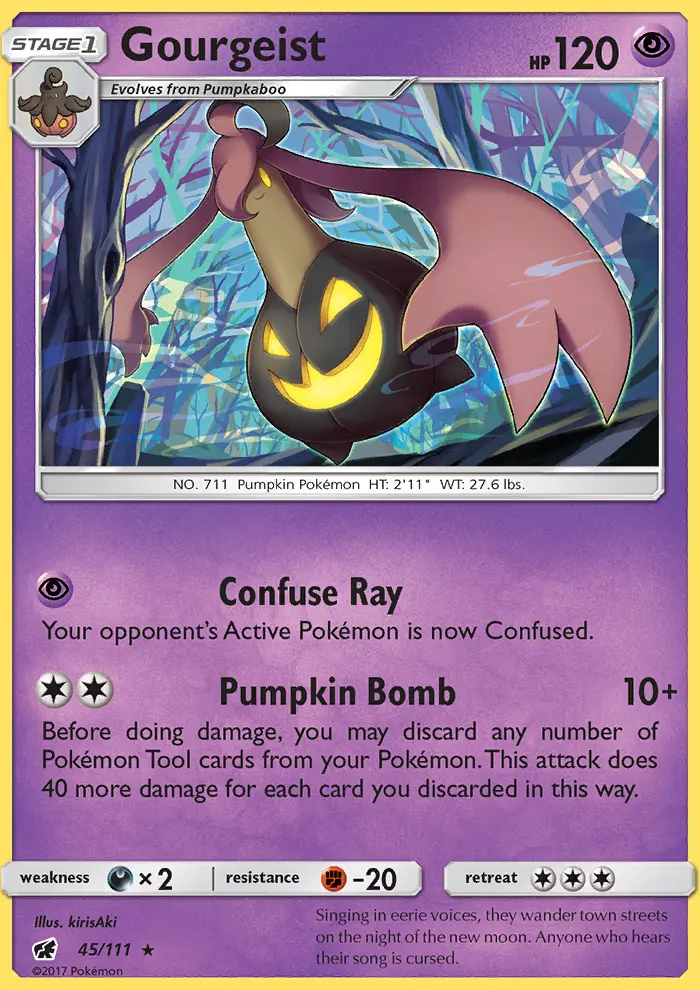 Gourgeist, Pokémon card