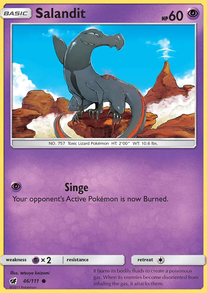 Salandit, Pokémon card
