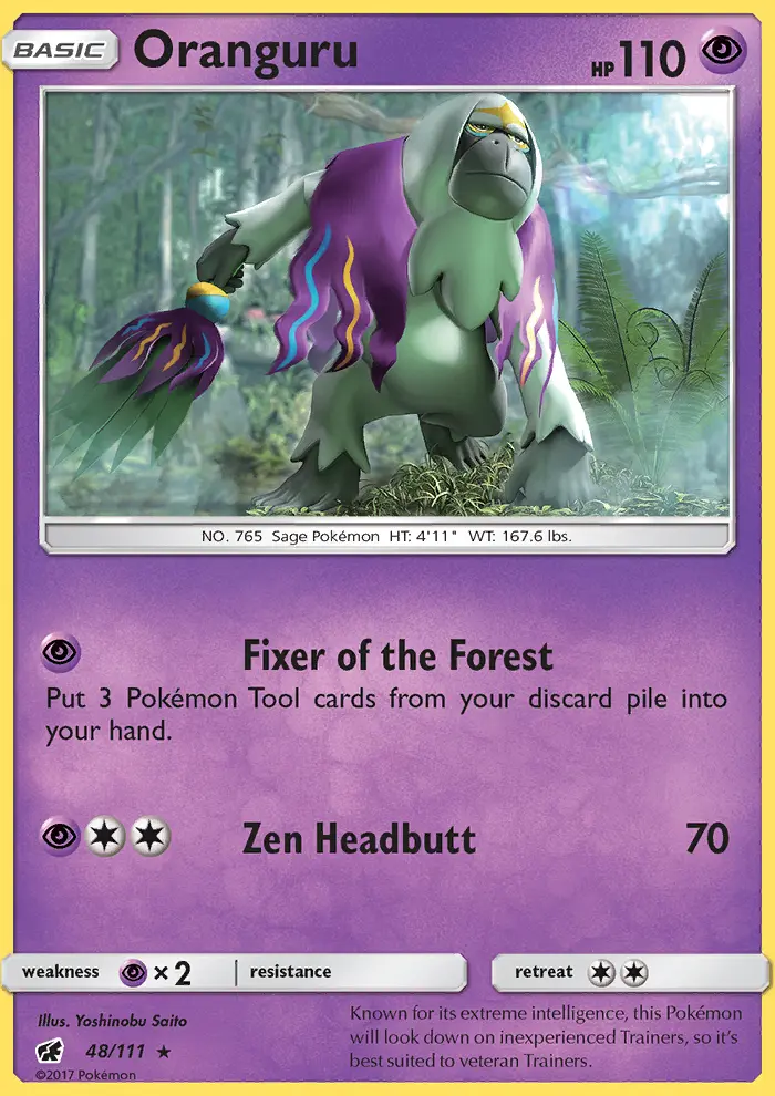 Oranguru, Pokémon card
