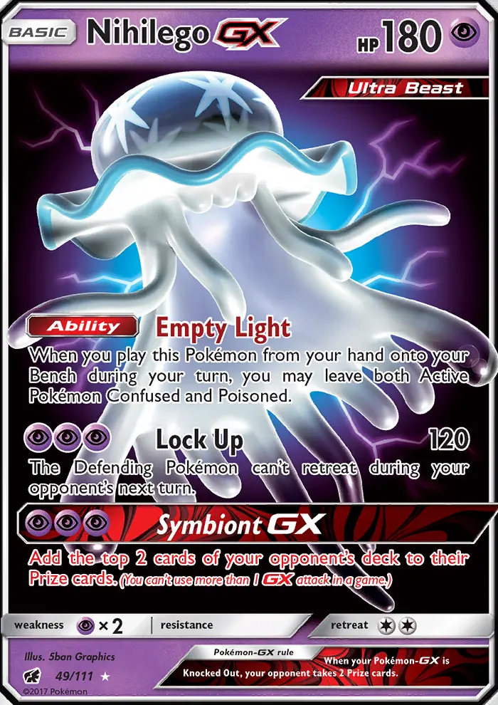 Nihilego GX, Pokémon card