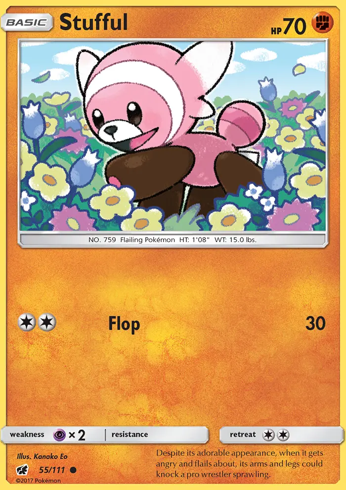 Stufful, Pokémon card