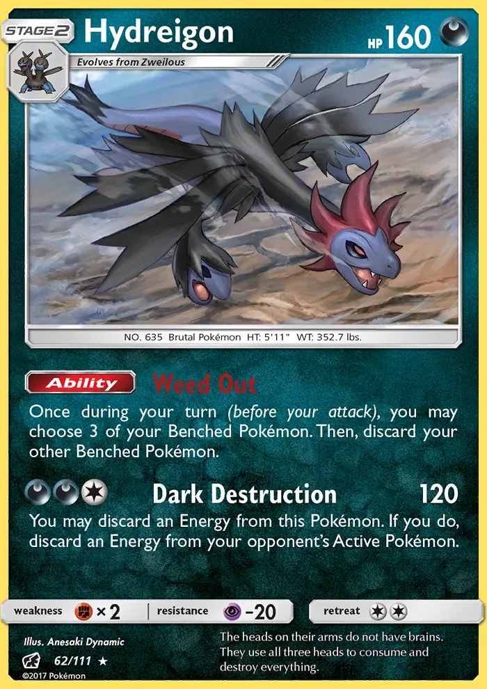 Hydreigon, Pokémon card