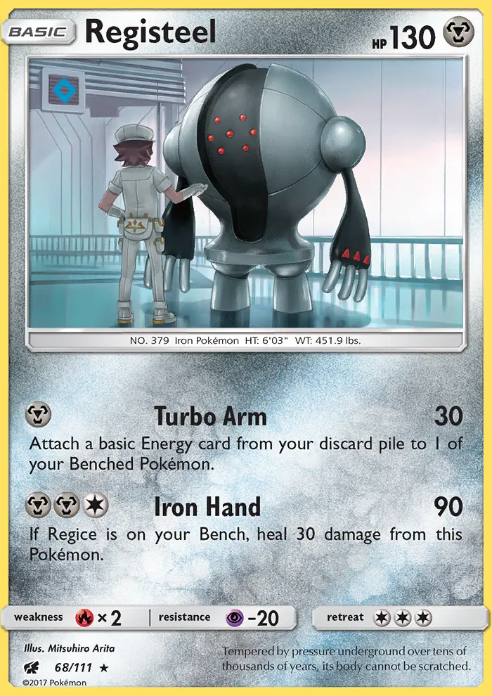 Registeel, Pokémon card