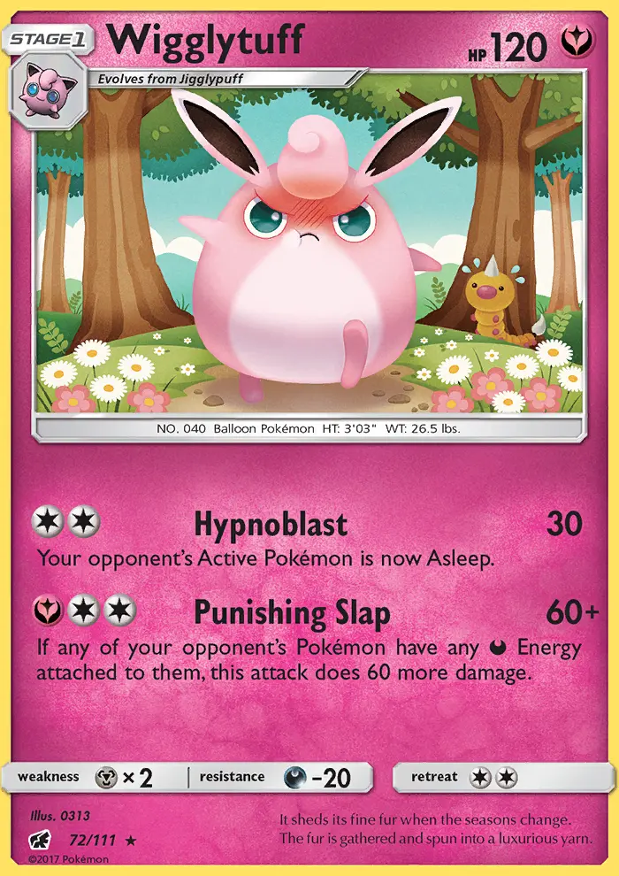 Wigglytuff, Pokémon card