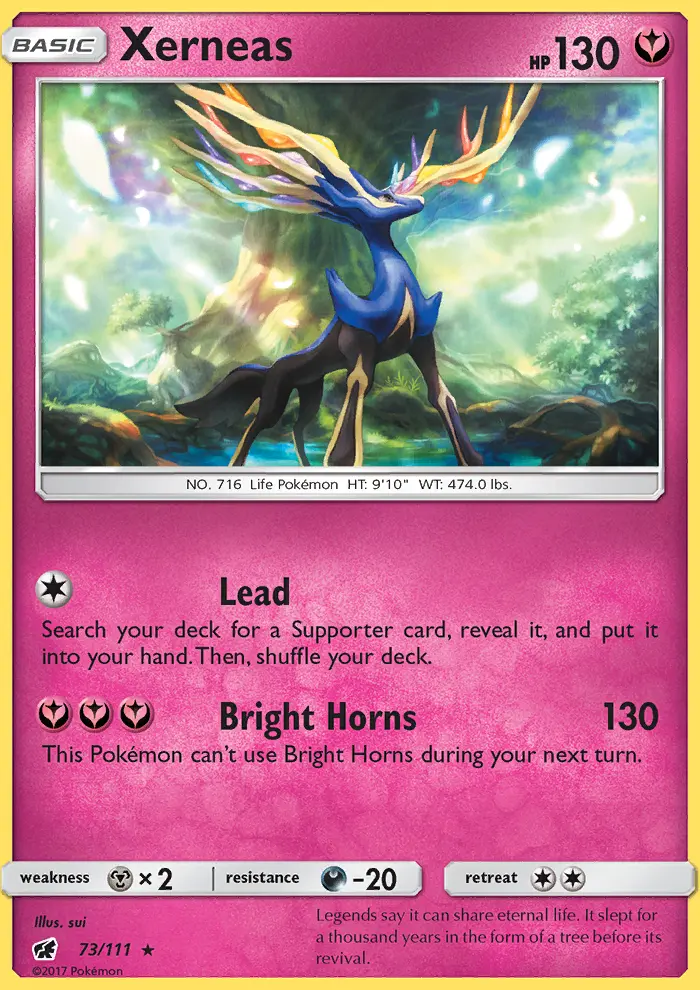 Xerneas, Pokémon card