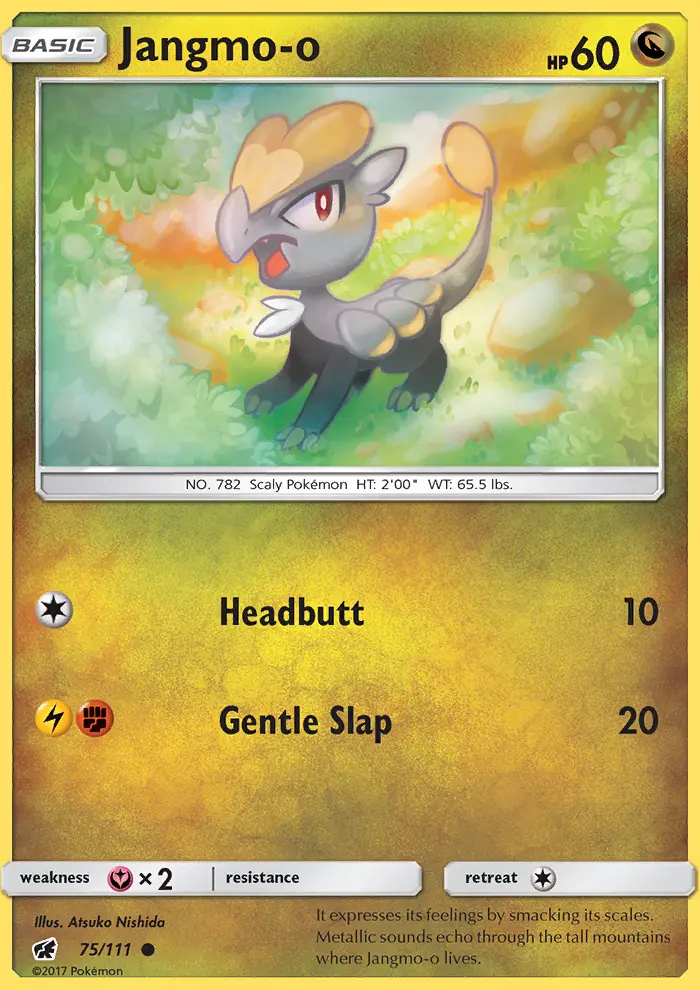 Jangmo-o, Pokémon card