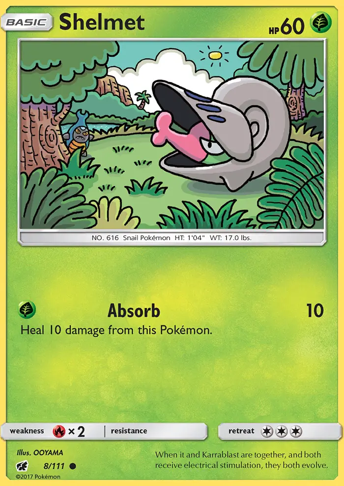Shelmet, Pokémon card