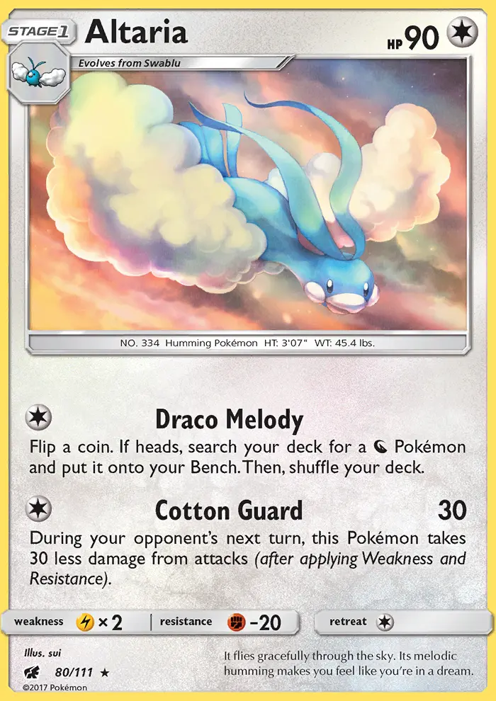 Altaria, Pokémon card