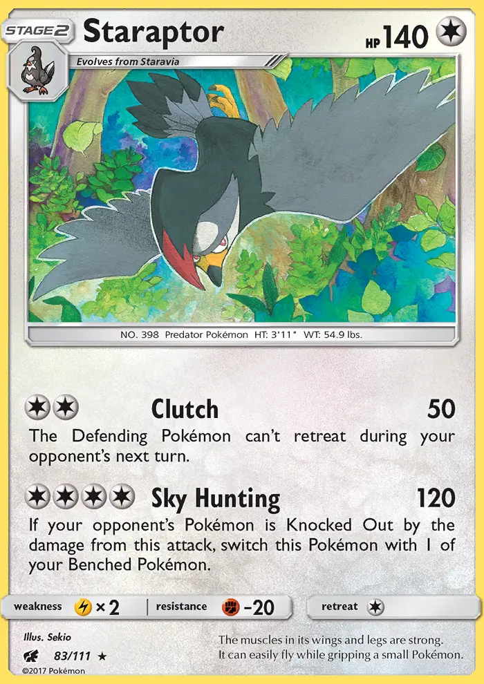 Staraptor, Pokémon card