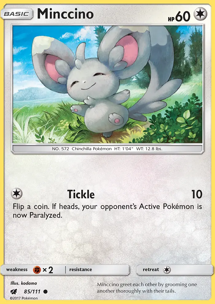 Minccino, Pokémon card