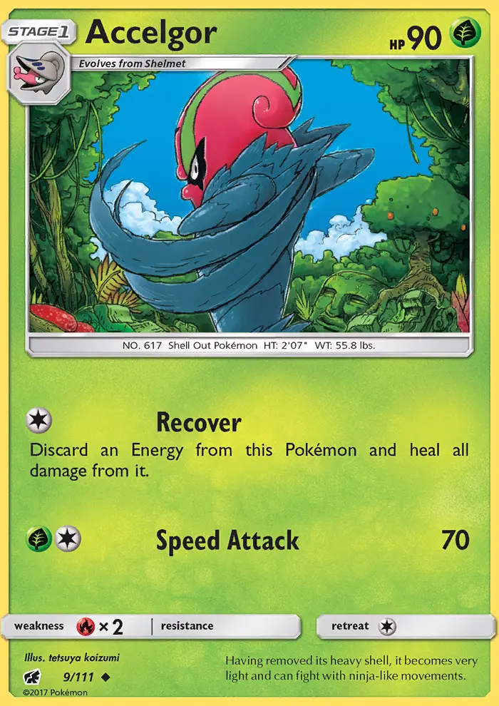 Accelgor, Pokémon card