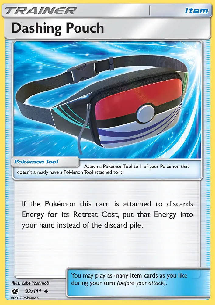 Dashing Pouch, Pokémon card