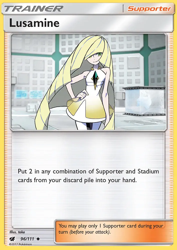 Lusamine, Pokémon card