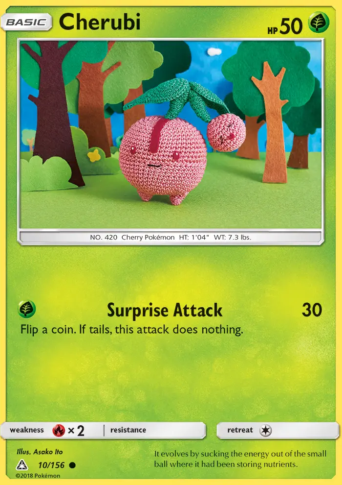 Cherubi, Pokémon card
