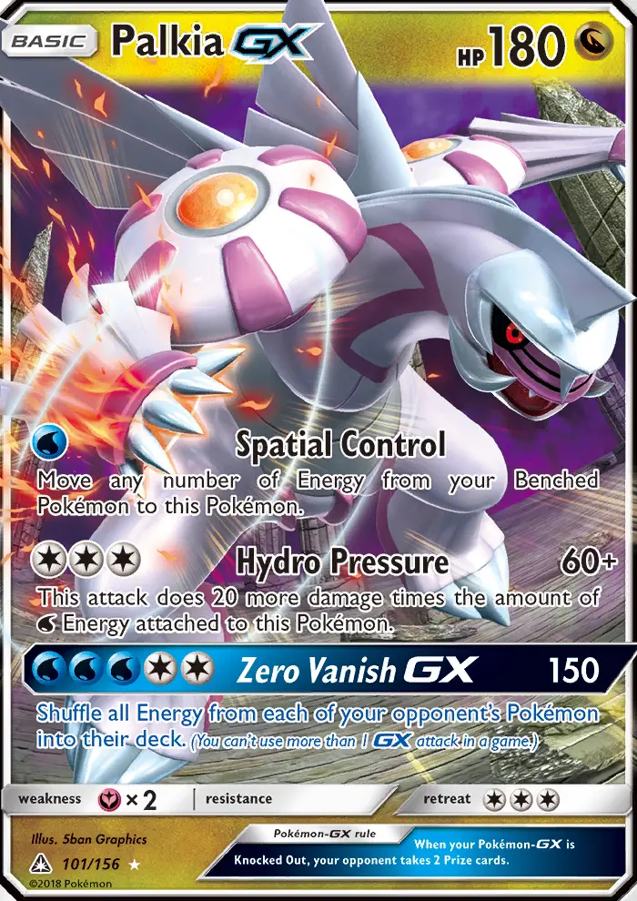 Palkia GX, Pokémon card