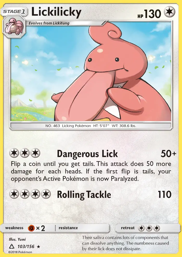 Lickilicky, Pokémon card