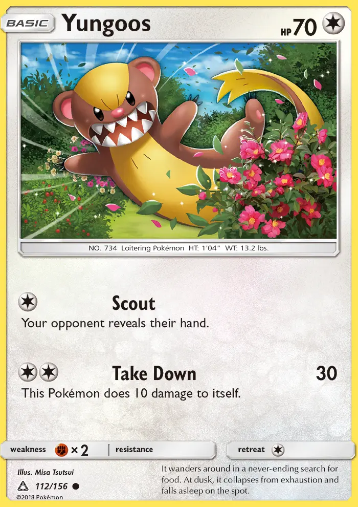 Yungoos, Pokémon card