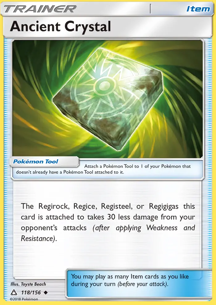 Ancient Crystal, Pokémon card