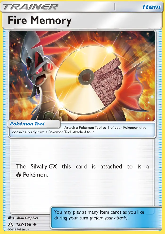 Fire Memory, Pokémon card