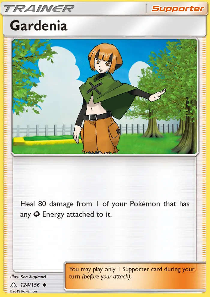 Gardenia, Pokémon card