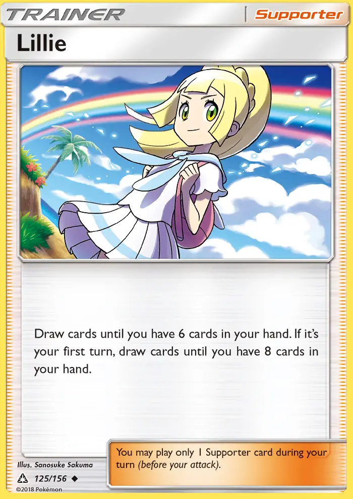 Lillie, Pokémon card