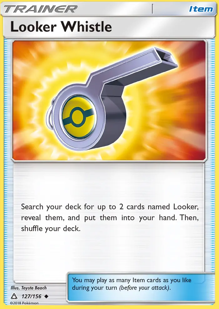 Looker Whistle, Pokémon card
