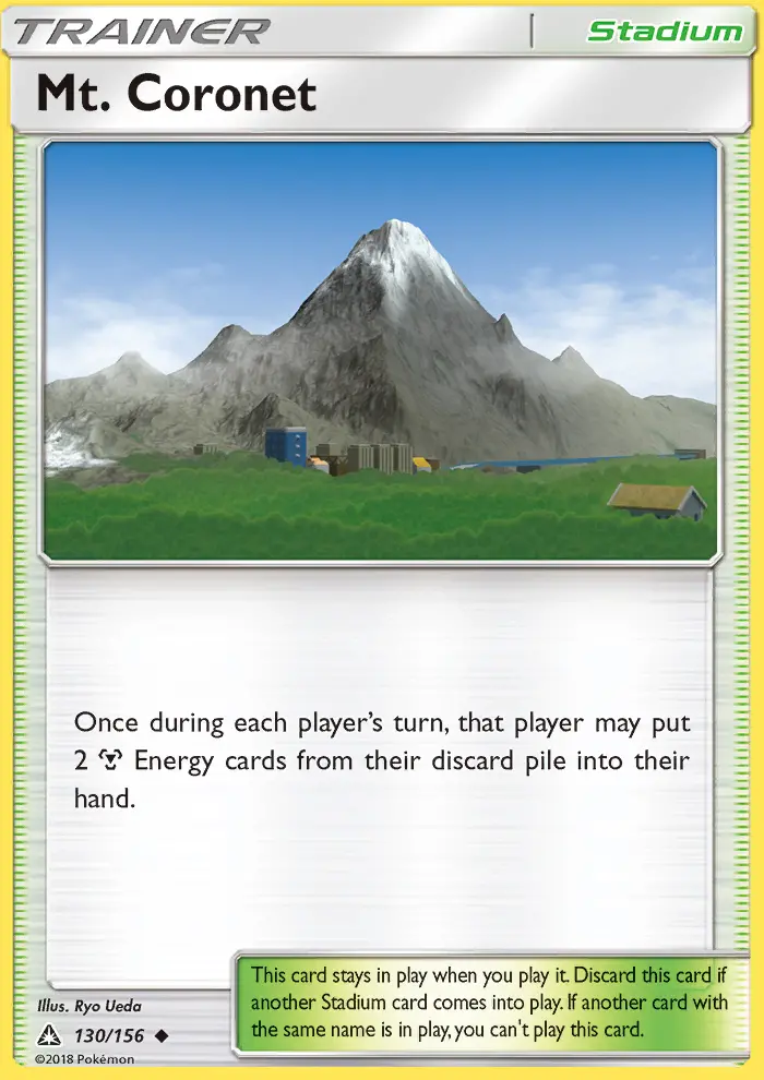 Mt. Coronet, Pokémon card