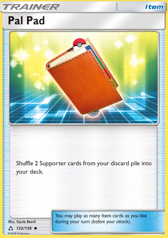 Pal Pad, Pokémon card