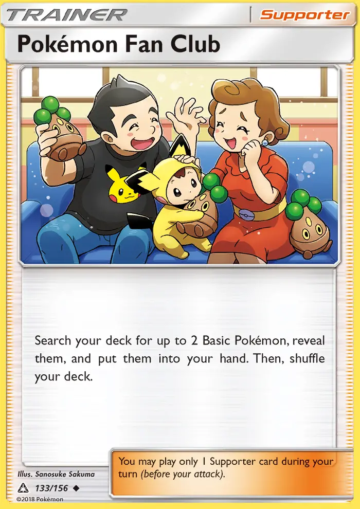 Pokémon Fan Club, Pokémon card
