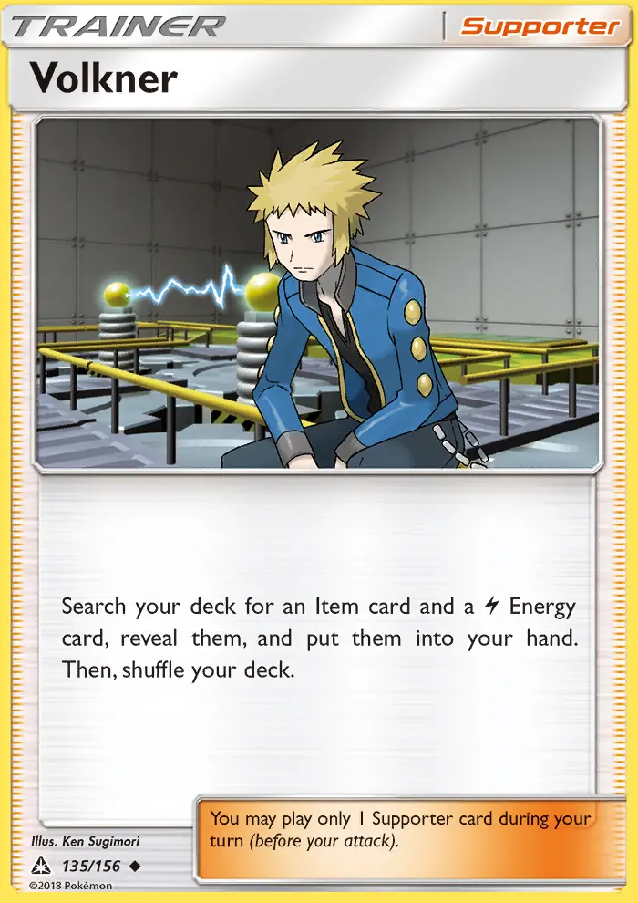Volkner, Pokémon card