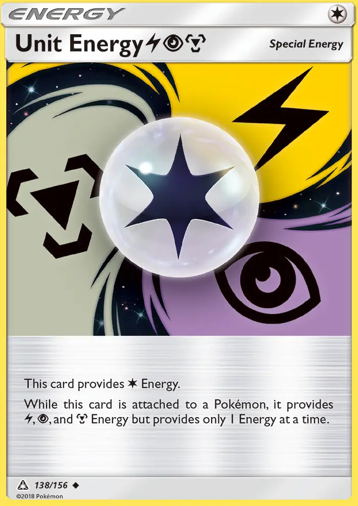 Unit Energy LightningPsychicMetal, Pokémon card