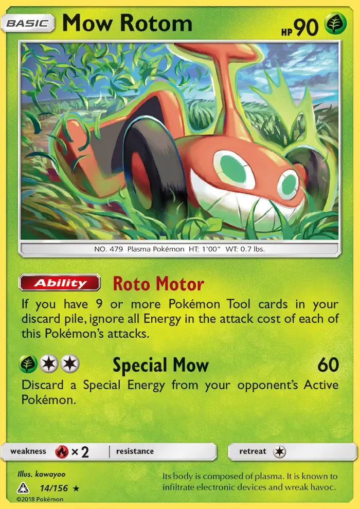 Mow Rotom, Pokémon card