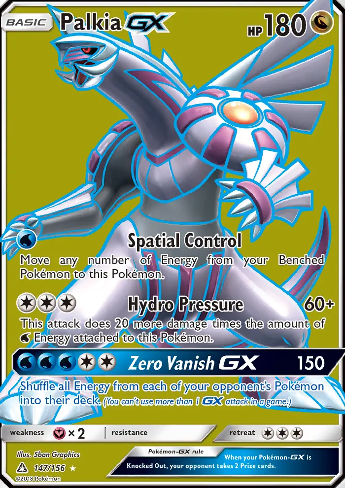 Palkia GX, Pokémon card