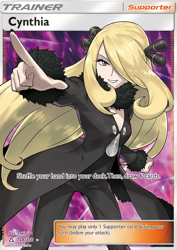 Cynthia, Pokémon card