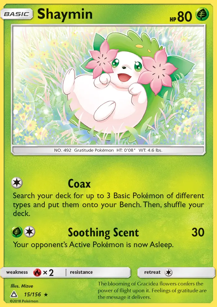 Shaymin, Pokémon card