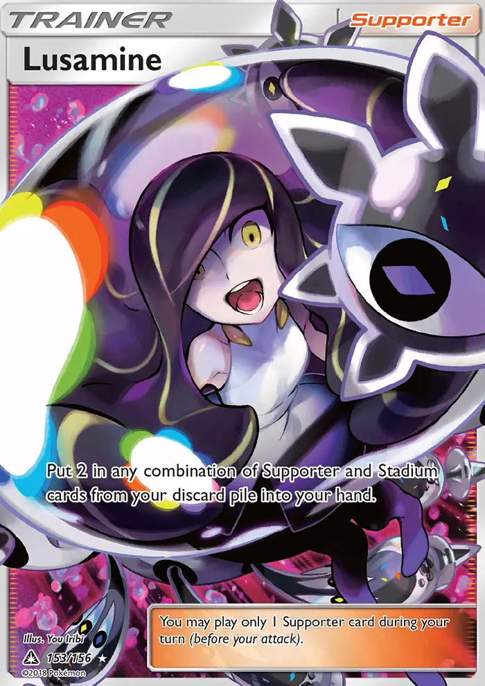 Lusamine, Pokémon card