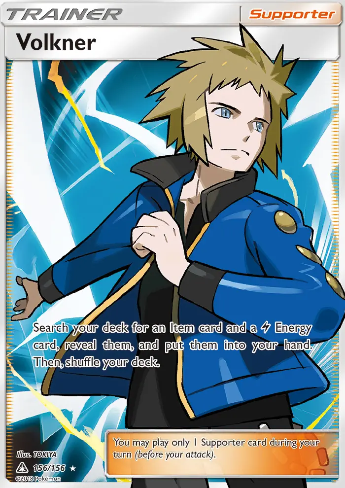 Volkner, Pokémon card