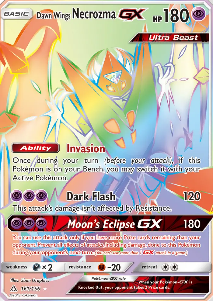 Dawn Wings Necrozma GX, Pokémon card
