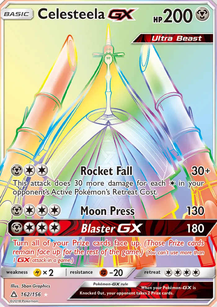 Celesteela GX, Pokémon card
