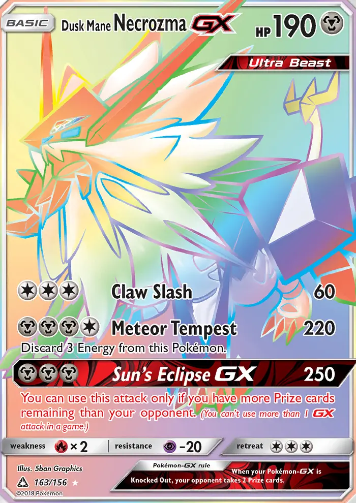 Dusk Mane Necrozma GX, Pokémon card